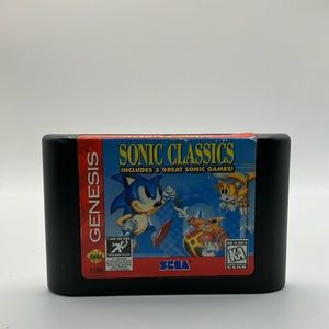 Vintage Sonic Classics Sega Genesis 1997‎ Video Game Untested